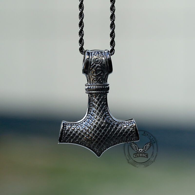 Nordic Thor’s Hammer Stainless Steel Pendant