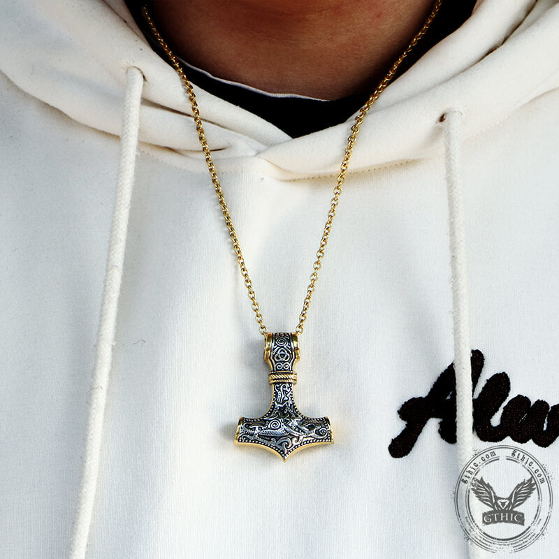 Nordic Thor’s Hammer Stainless Steel Pendant