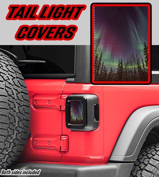 Northern lights taillights cover decal