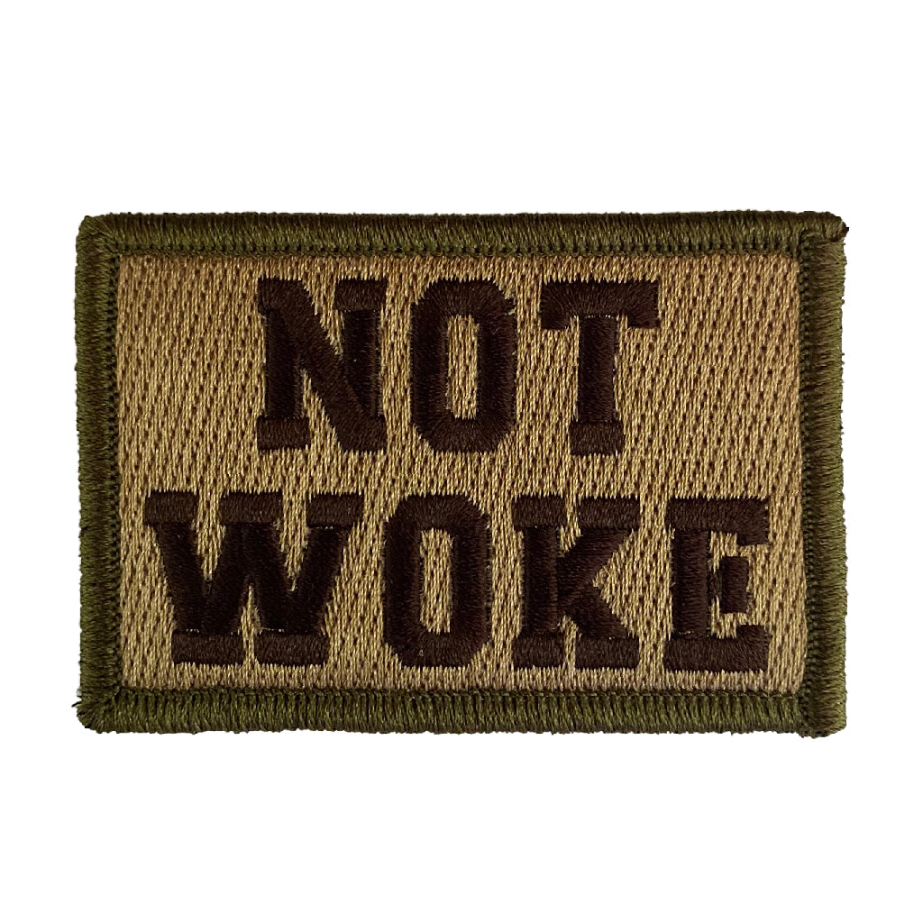 Not Woke 2" x 3" Tactical Patch