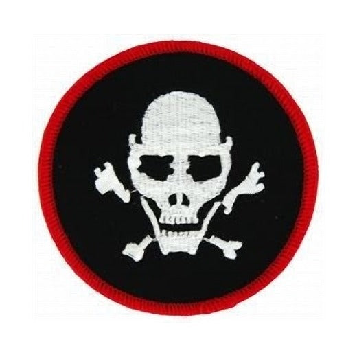 Skull Round Small Patch