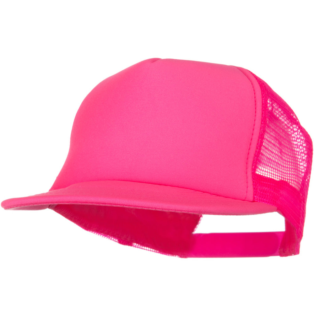 5 Panel Neon Color Poly Mesh Cap