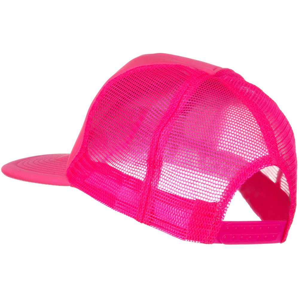 5 Panel Neon Color Poly Mesh Cap