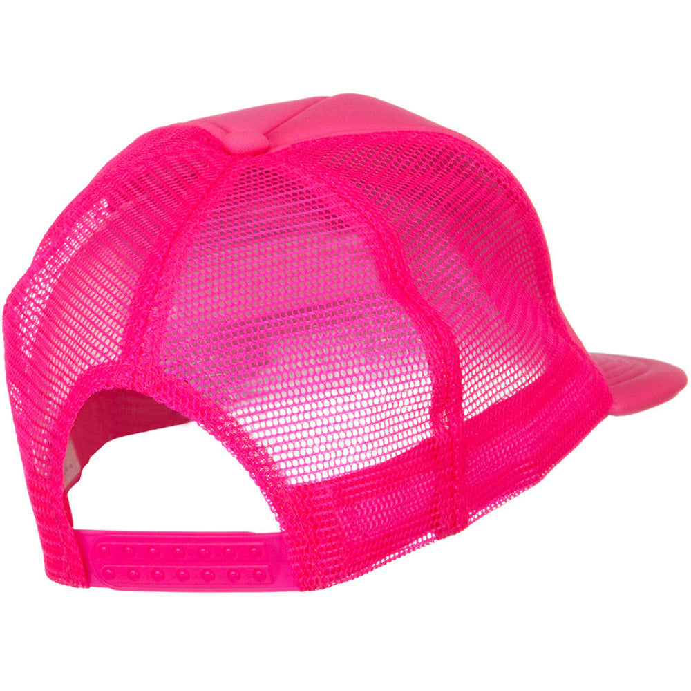 5 Panel Neon Color Poly Mesh Cap