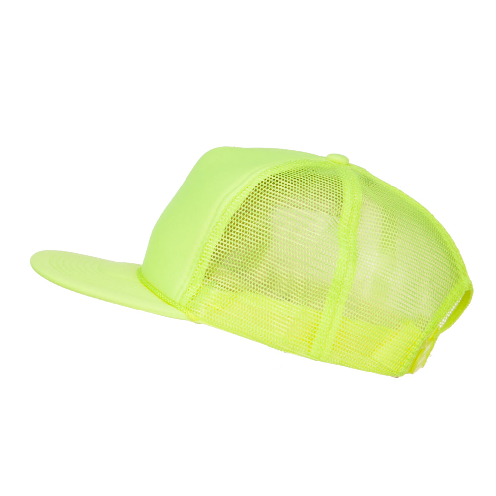 5 Panel Neon Color Poly Mesh Cap
