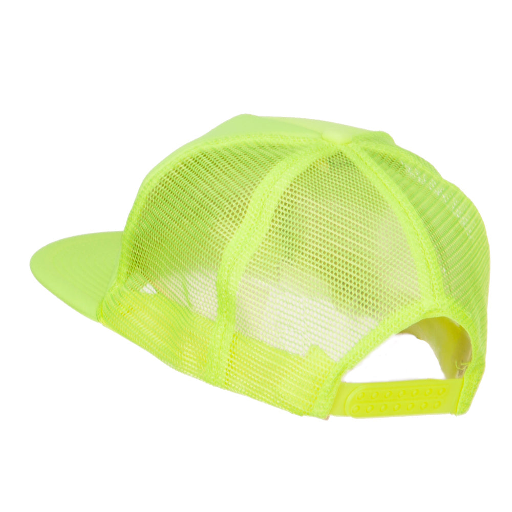 5 Panel Neon Color Poly Mesh Cap