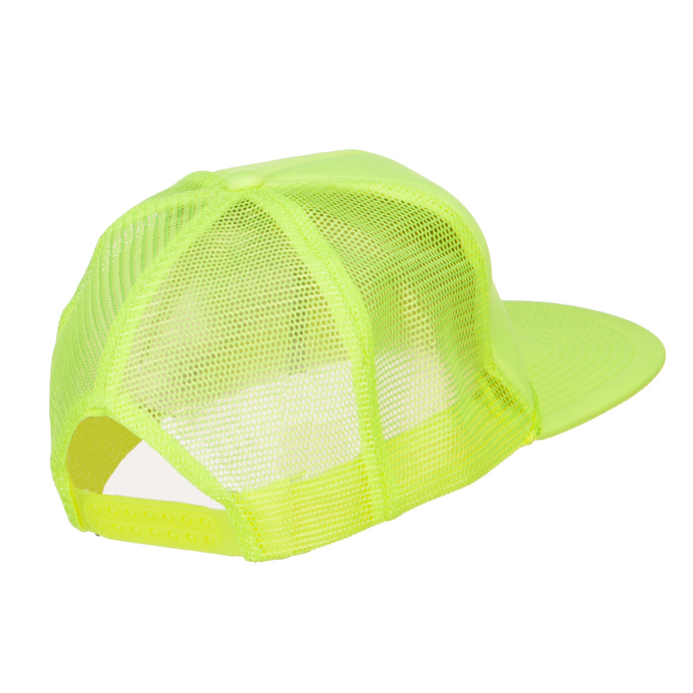 5 Panel Neon Color Poly Mesh Cap
