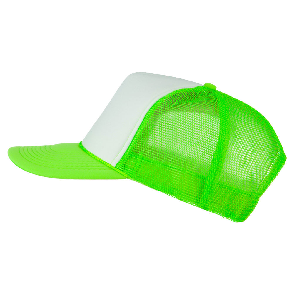Neon Polyester Foam Front Trucker