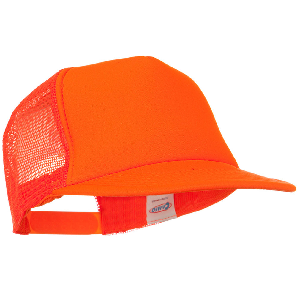 5 Panel Neon Color Poly Mesh Cap