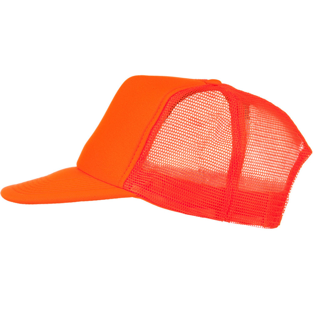 5 Panel Neon Color Poly Mesh Cap