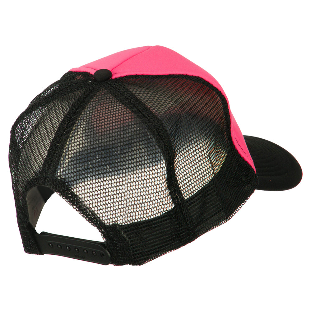 Neon Polyester Foam Front Trucker