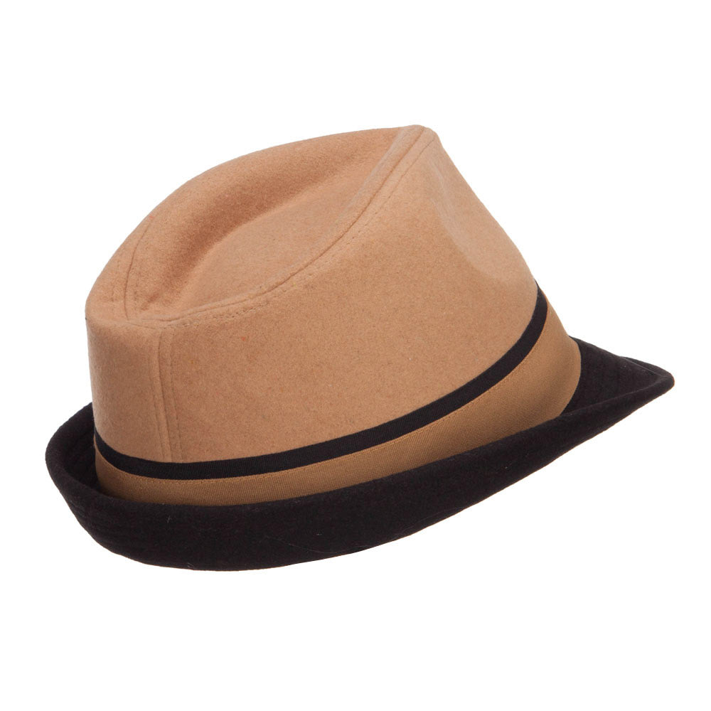Two Tone Fedora with Feather