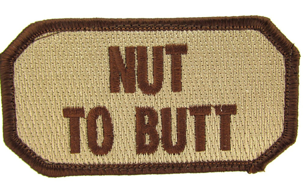 CLEARANCE - NUT TO BUTT Morale Patch - Various Colors