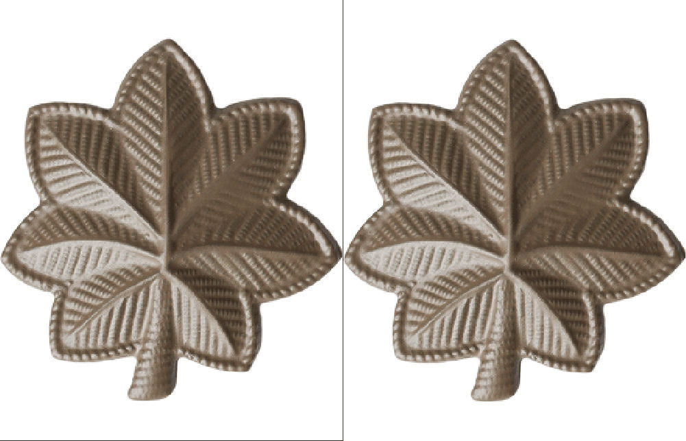 U.S. Army Black Metal Pin On Rank - Pair