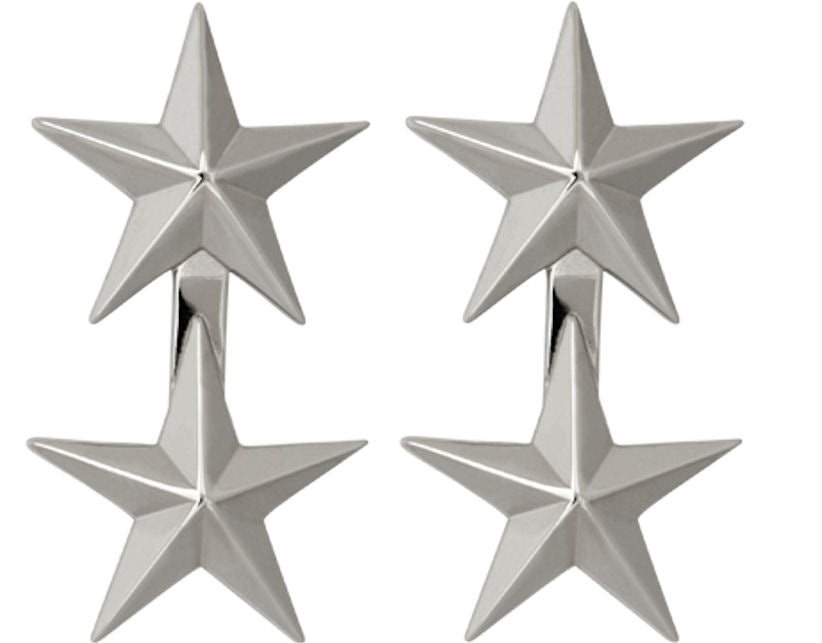 U.S. Army Gold Metal Pin On Rank - Pair