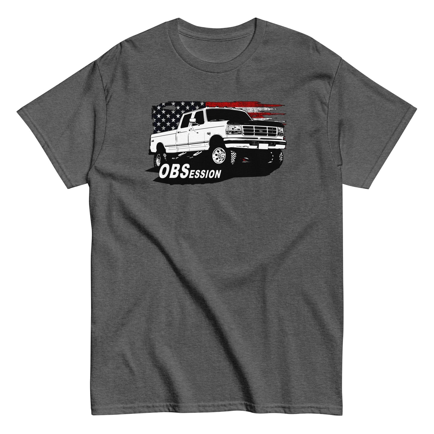 OBS Crew Cab Truck American Flag T-Shirt