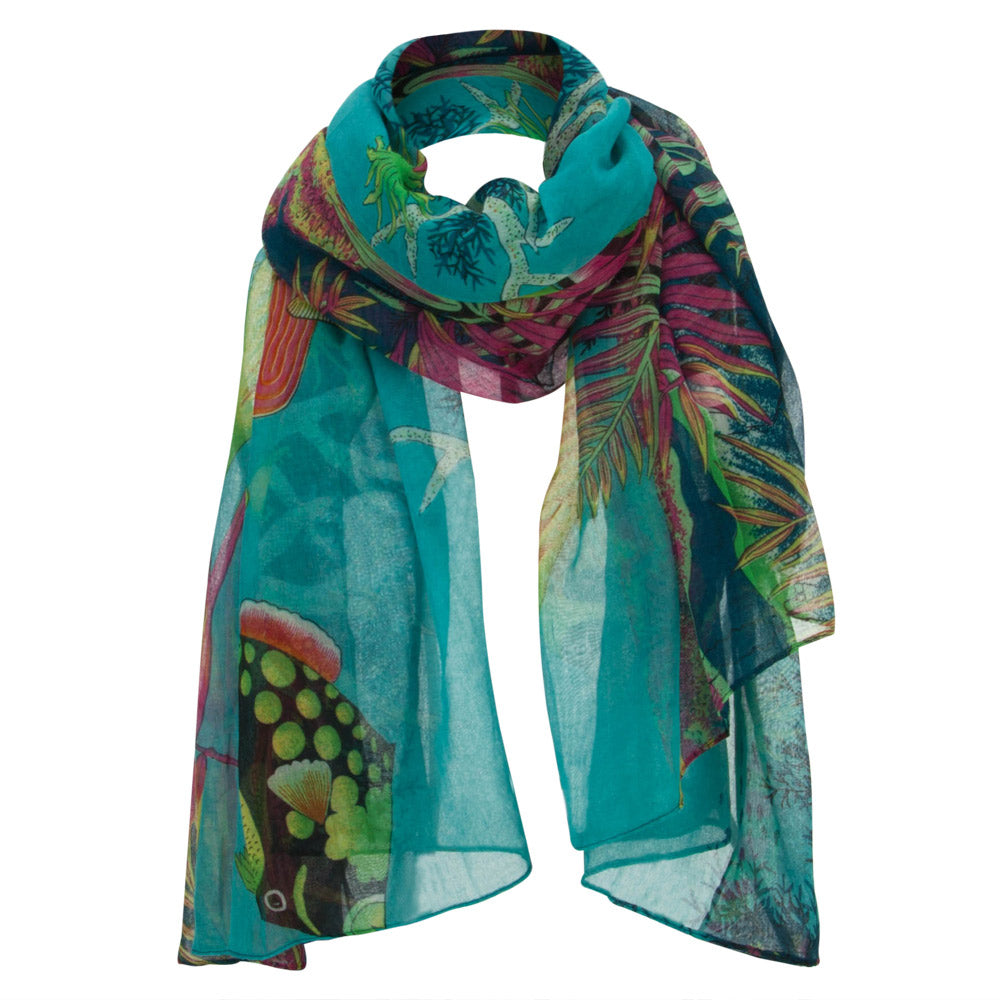 Ocean Coral Fish Summer Scarf