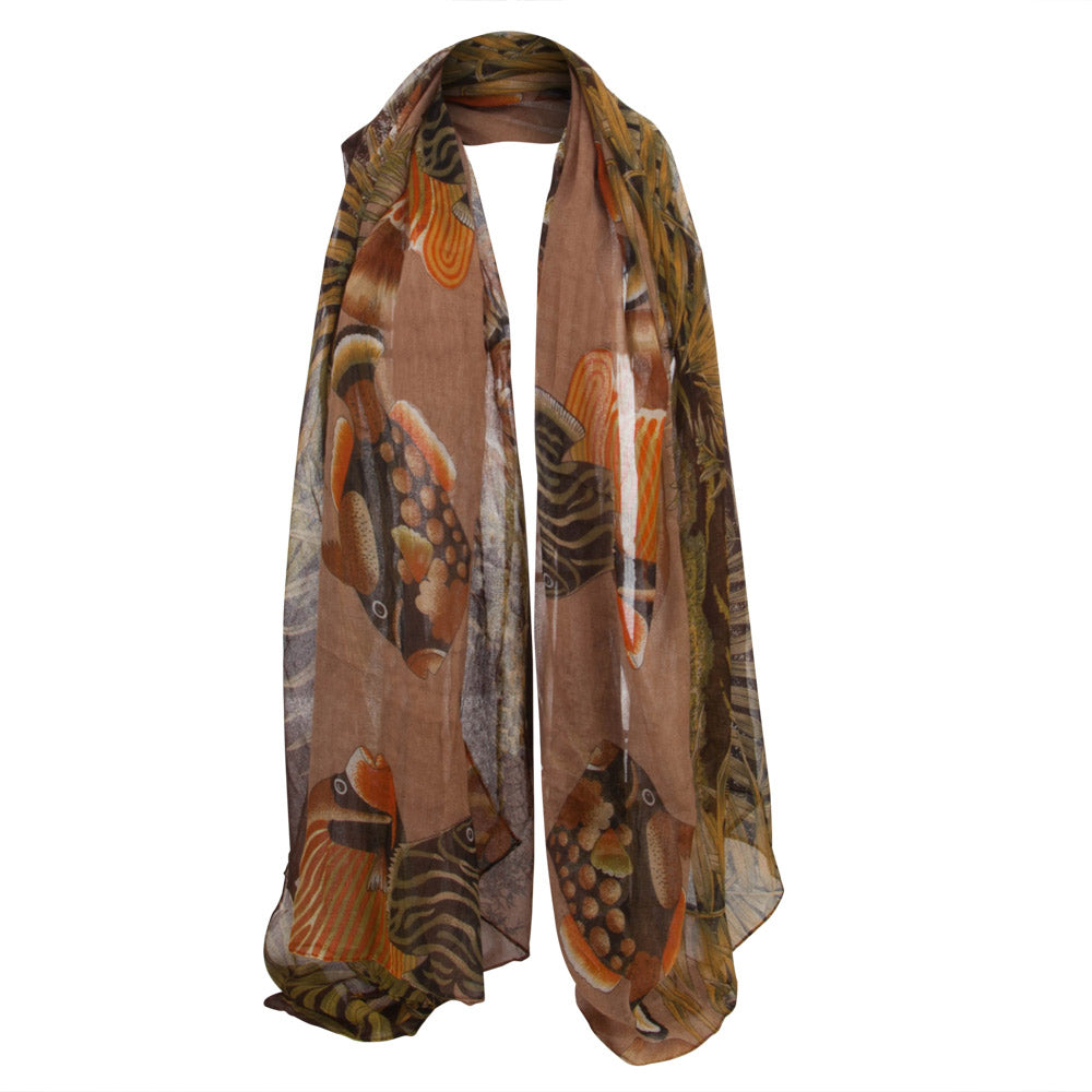 Ocean Coral Fish Summer Scarf