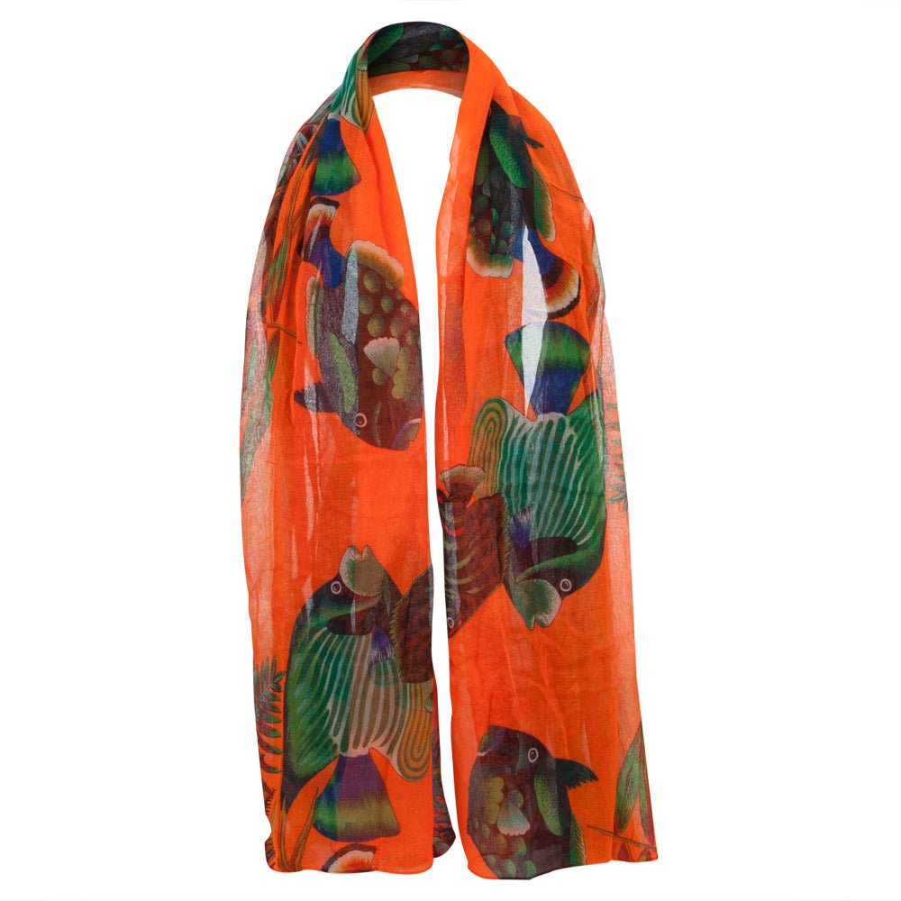 Ocean Coral Fish Summer Scarf