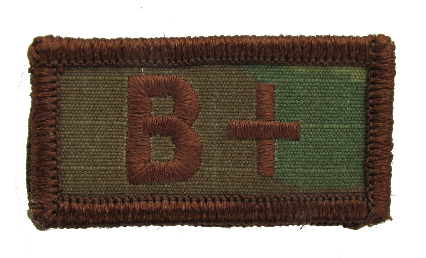 Embroidered OCP Blood Type Patches 1x2 Inch - Black or Spice Brown