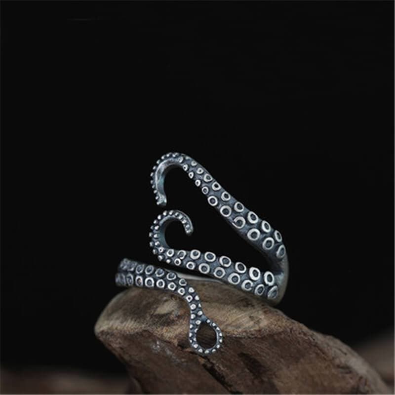 Octopus Arms Stainless Steel Ring