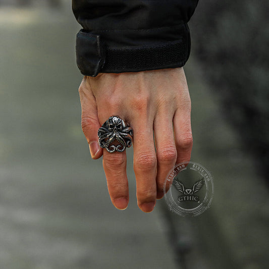 Octopus Skull Stainless Steel Animal Ring