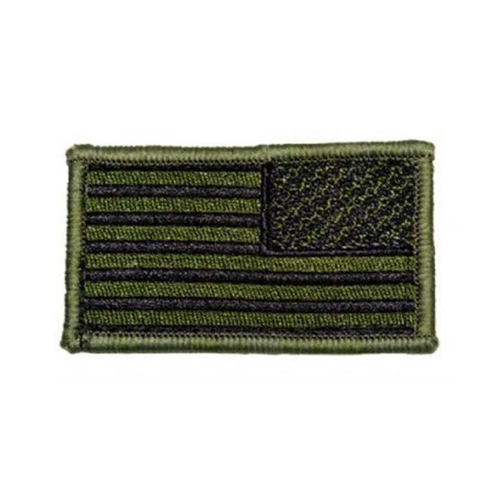 OD Green & Black American Flag Kids Patch -REVERSE