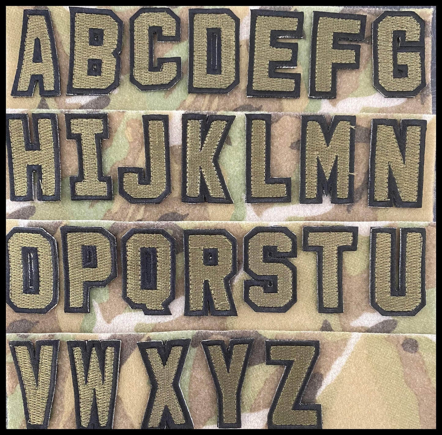 Spell Anything - Tactical Letters -  2" x 1.25" - Military Green