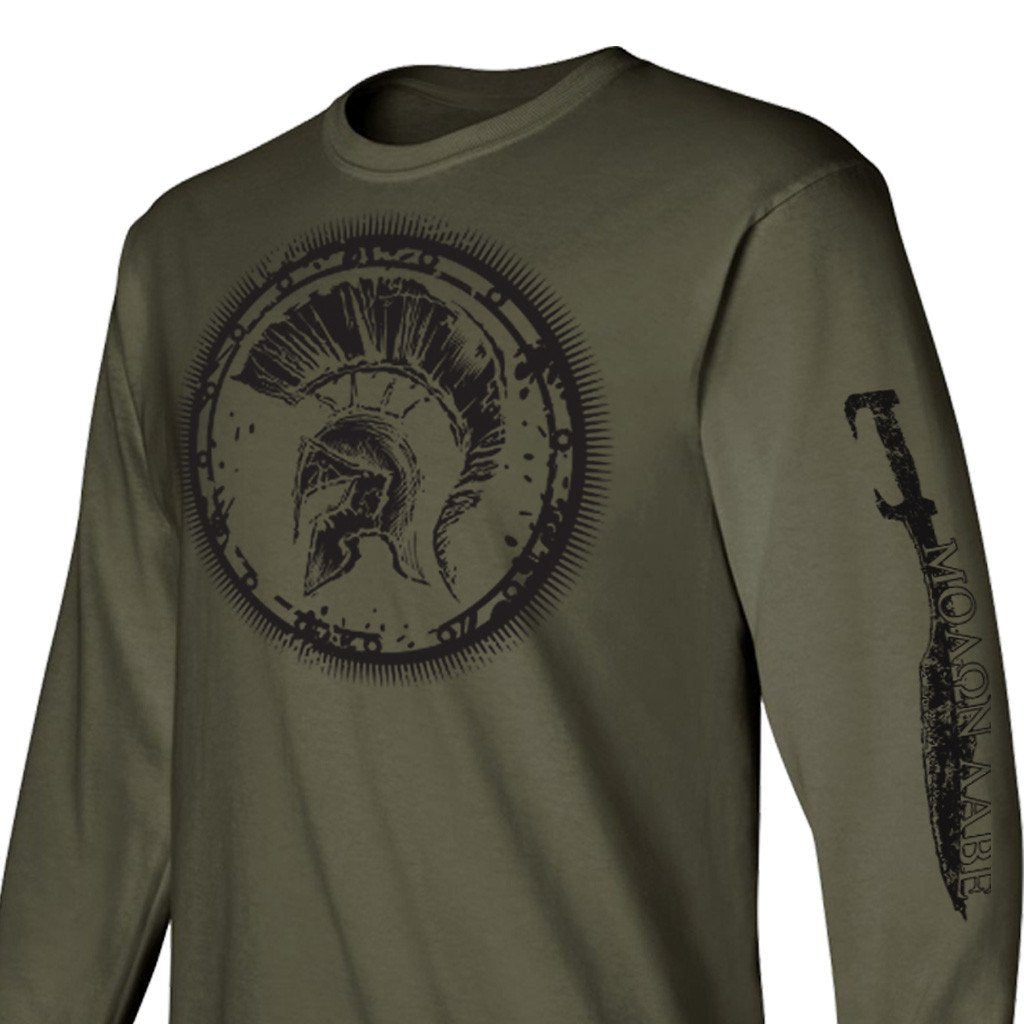 Olive Drab Molon Labe Longsleeve T