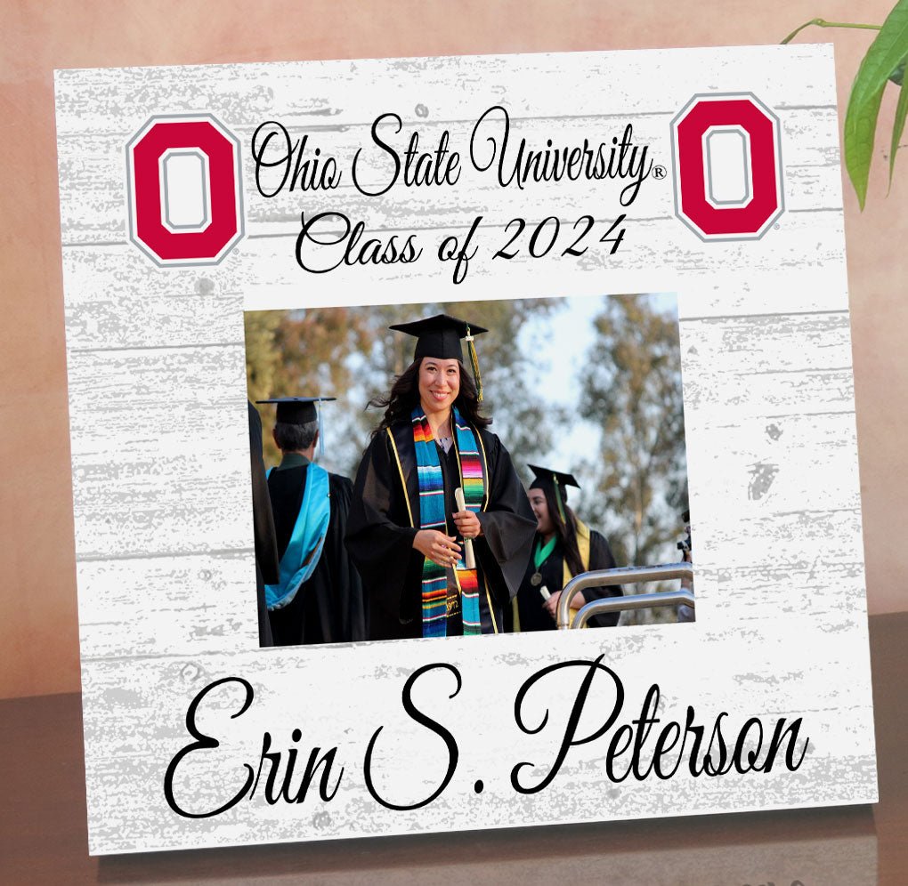 Ohio State Graduation Frame - OSU Class Year Picture Plaque - Custom - Upload Your Photo, Name & Class Year – 10.5"x10.5"