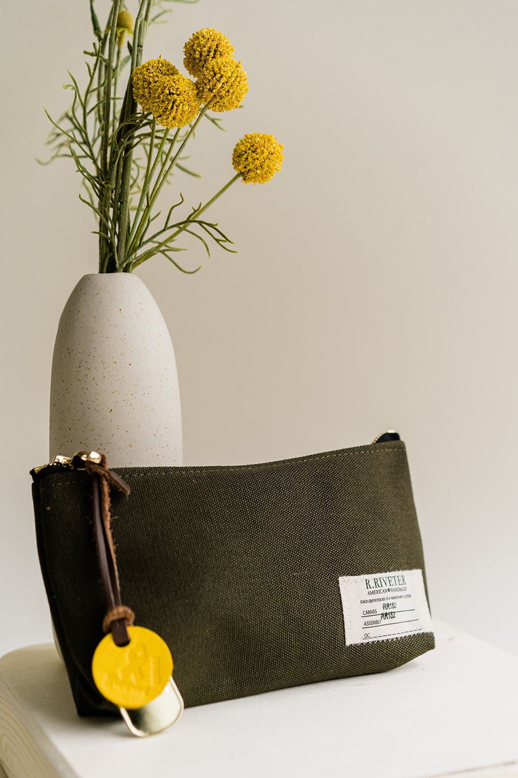 Lucy | Signature Fatigue Canvas Zipper Pouch
