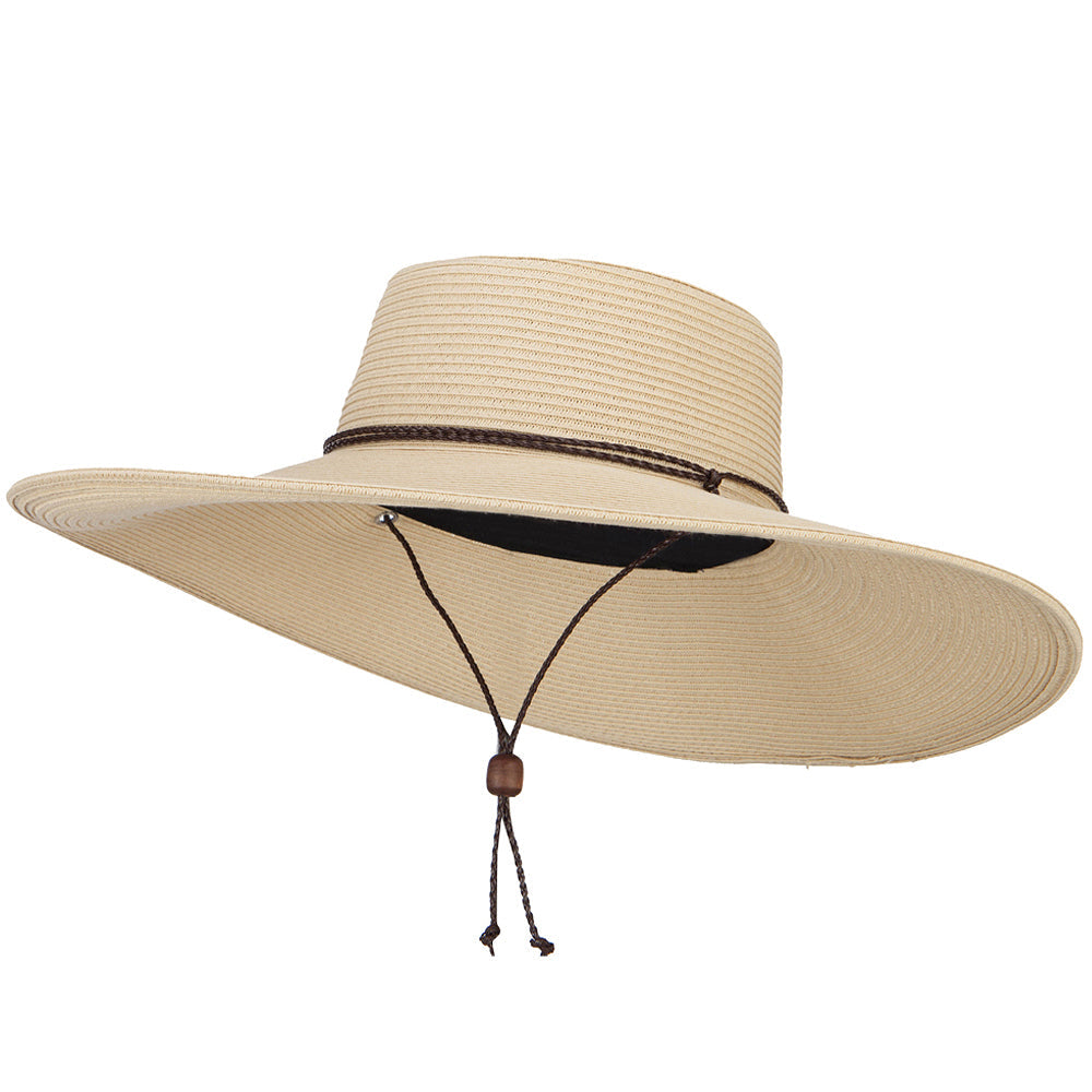 Women's Paper Braid Big Brim Hat