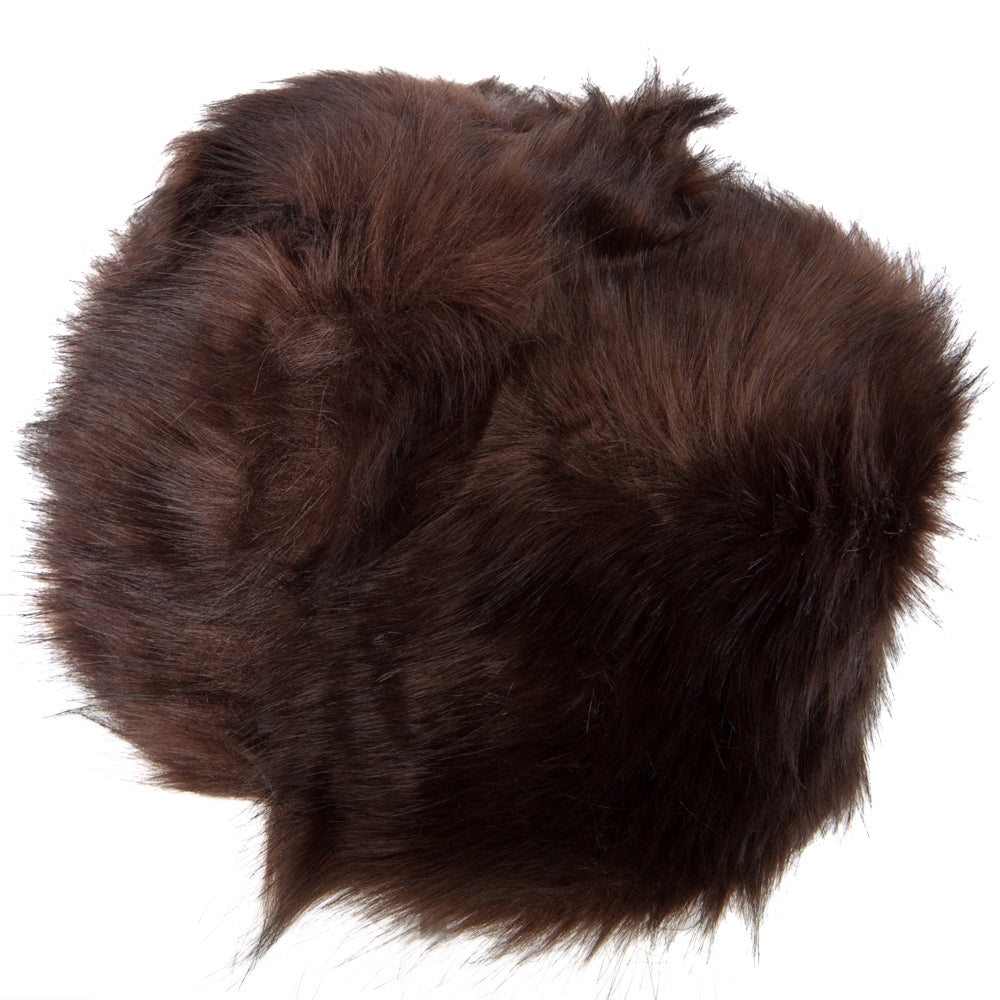 Women's Polyester Fleece Lining Faux Fur Bucket Hat