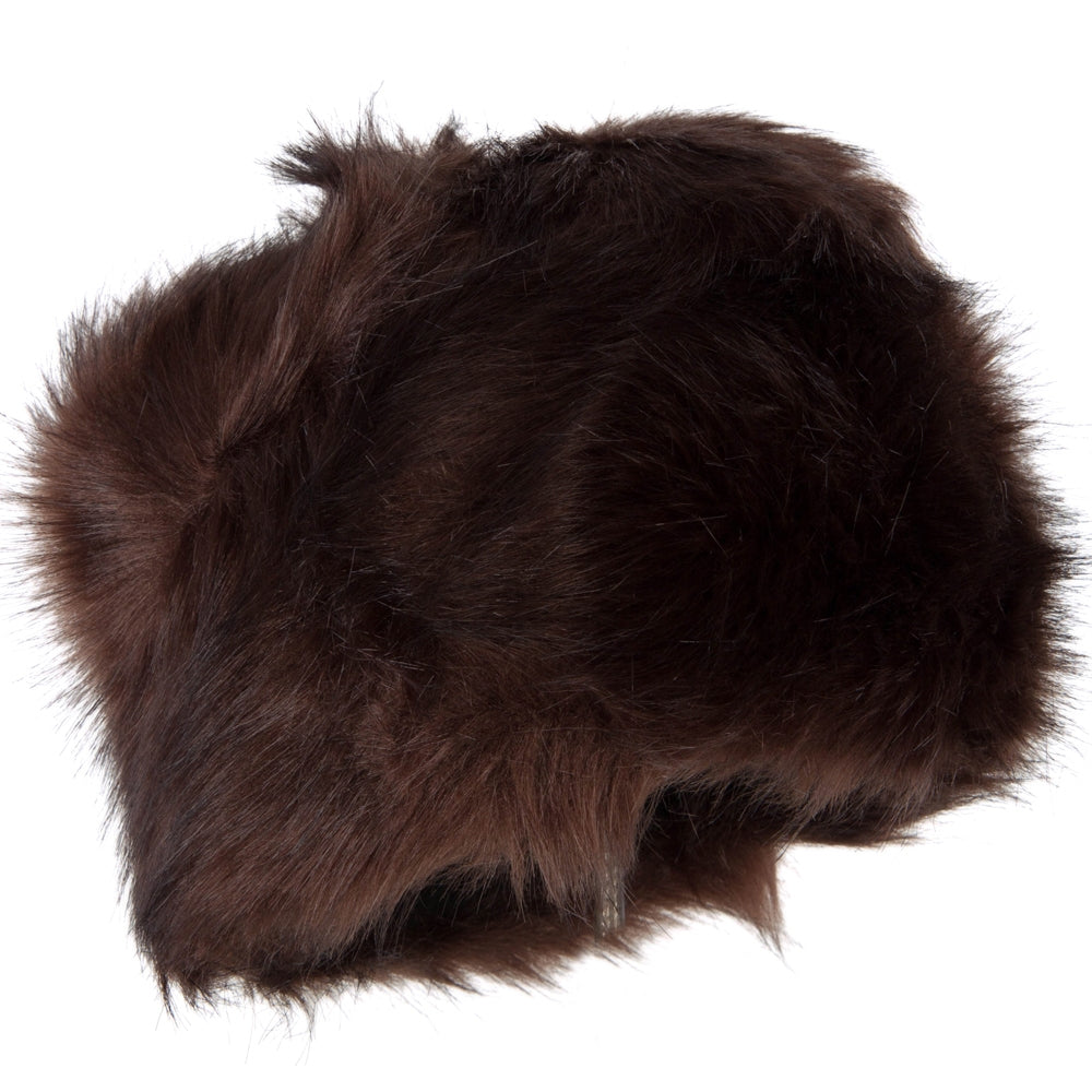 Women's Polyester Fleece Lining Faux Fur Bucket Hat