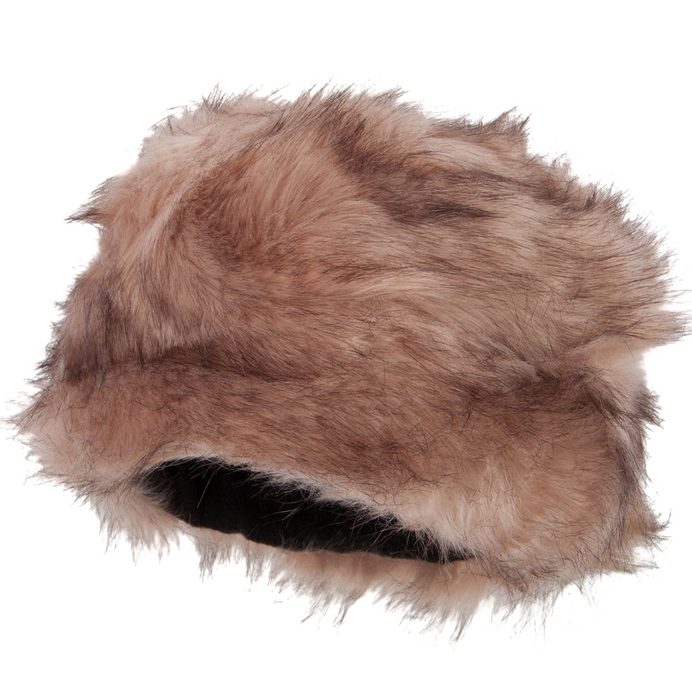Women's Polyester Fleece Lining Faux Fur Bucket Hat