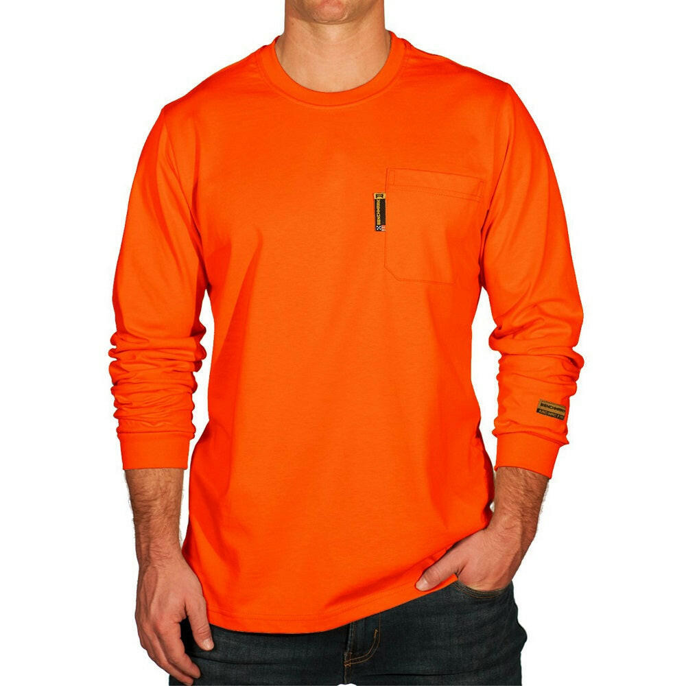 Mens Long Sleeve Flame Resistant T-Shirt