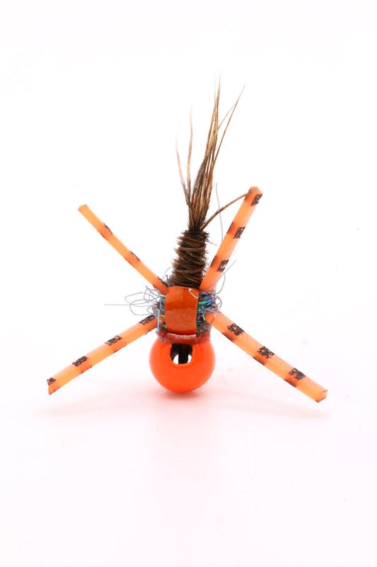 Orange Pheasant Tail w/ Leg