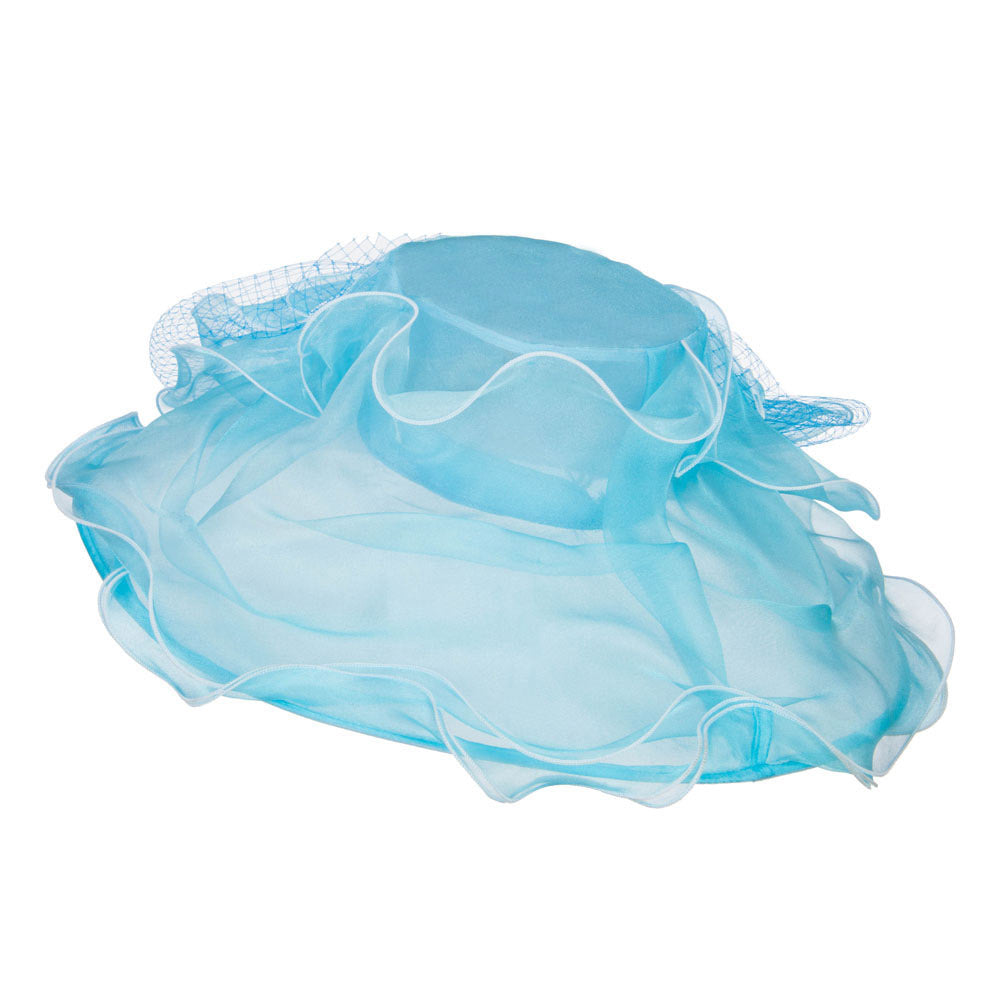 Flower with Net Organza Hat