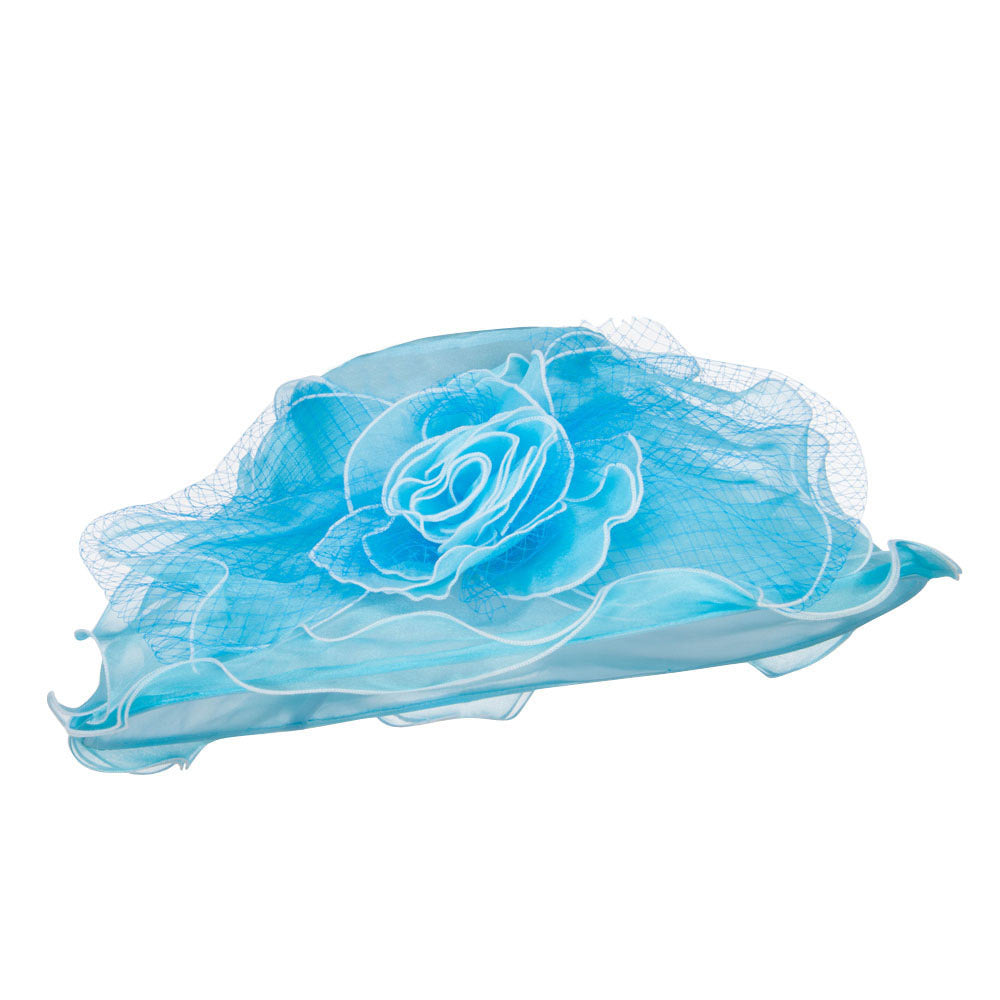 Flower with Net Organza Hat