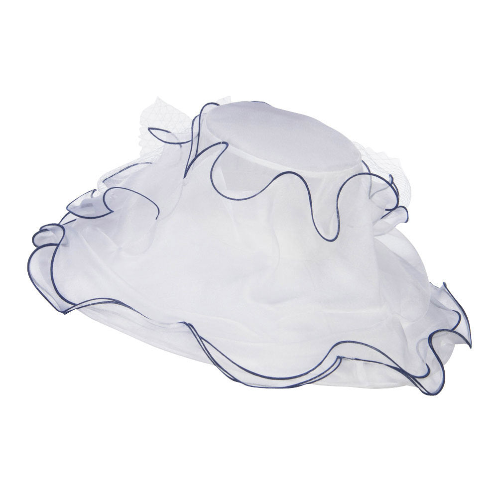 Flower with Net Organza Hat