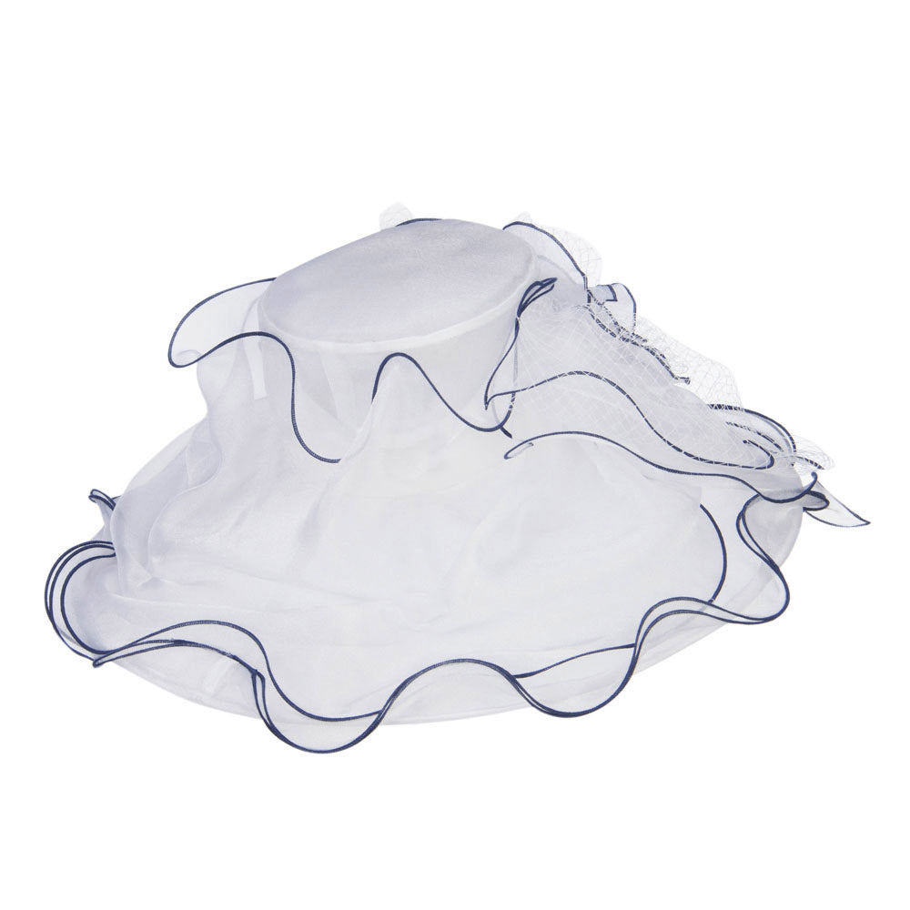 Flower with Net Organza Hat