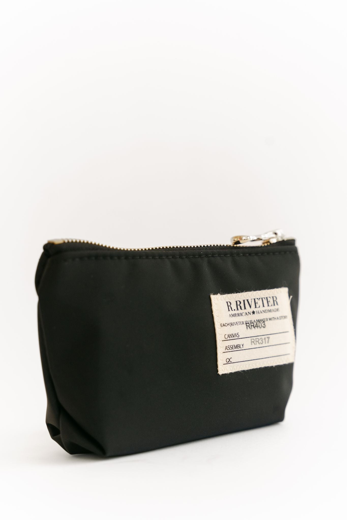 Lucy Mini Zipper Pouch | Black Nylon
