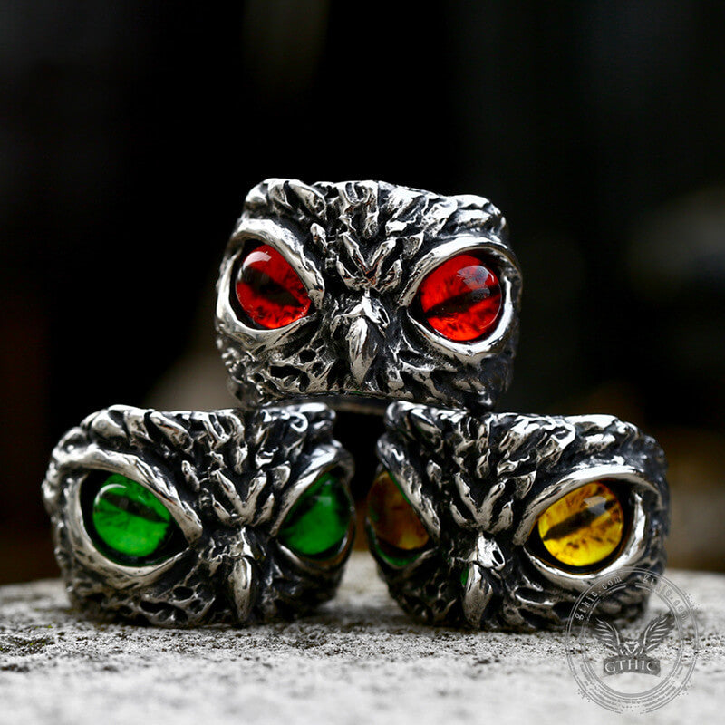 Owl Stainless Steel Animal Ring