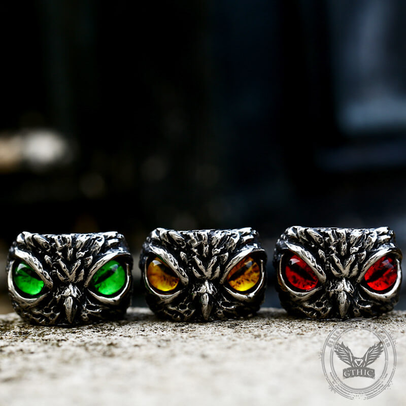Owl Stainless Steel Animal Ring