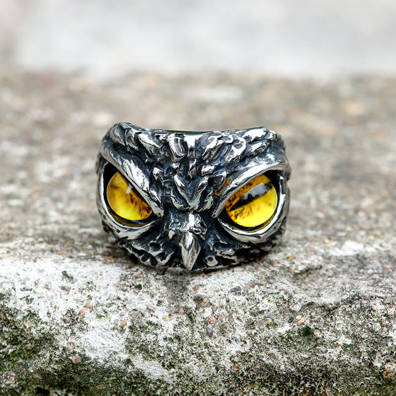 Owl Stainless Steel Animal Ring