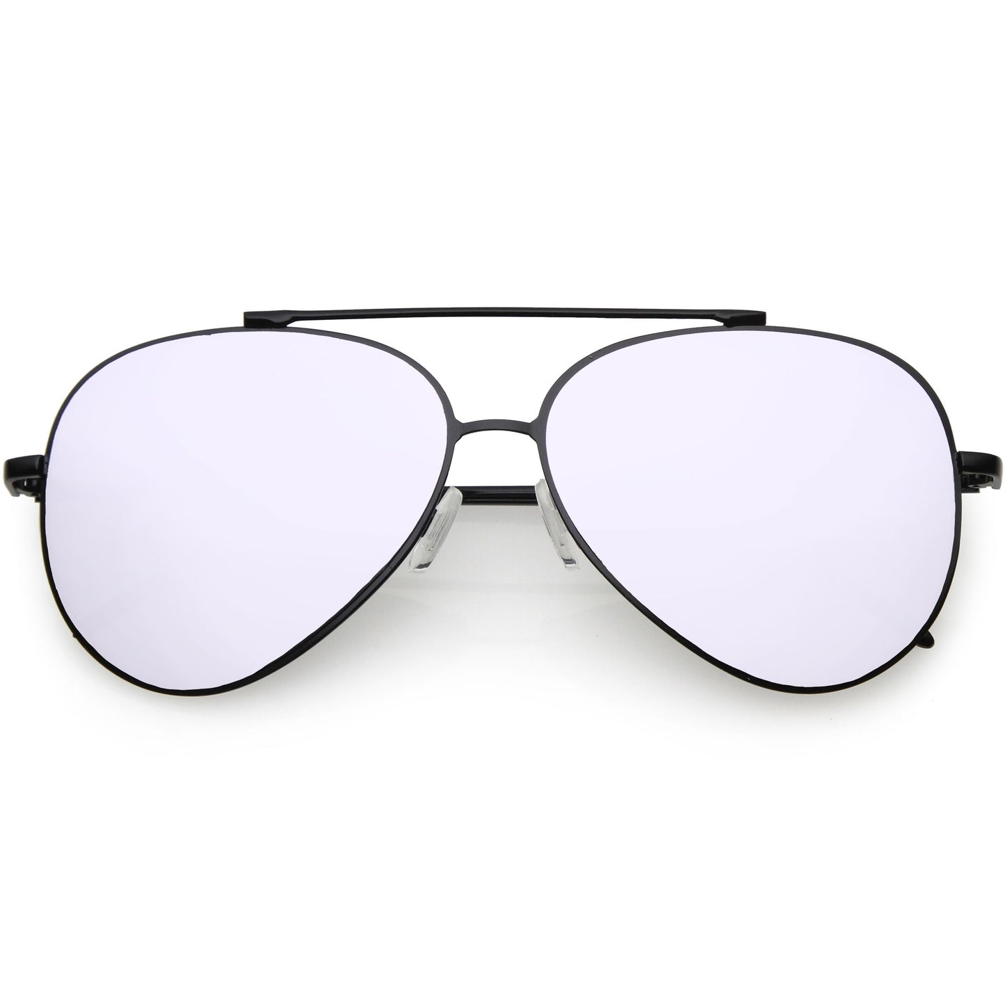 Retro Modern Mirrored Flat Lens Metal Aviator Sunglasses A318