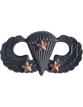 U.S. Army Parachutist Badge - Black Metal Pin-On