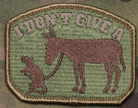 I Don't Give a Rat's Ass Morale Patch - Mil-Spec Monkey