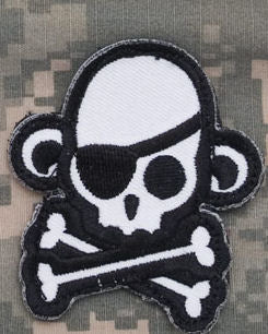 CLEARANCE - Skull Monkey Pirate Morale Patch - Mil-Spec Monkey