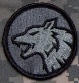 Wolf Head Patch - Hook Fastener